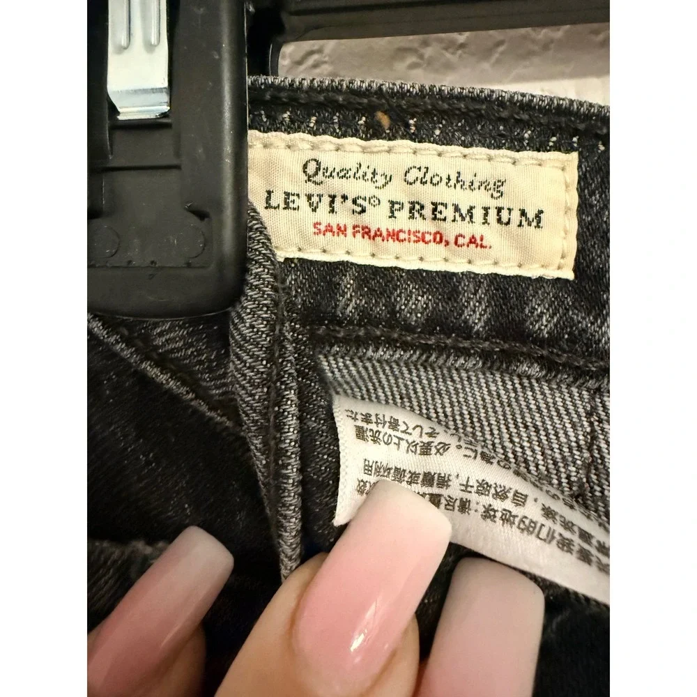 Levis Premium 501‎ Skinny Mens Faded Black Denim Jeans 29502-0063 W29 L30